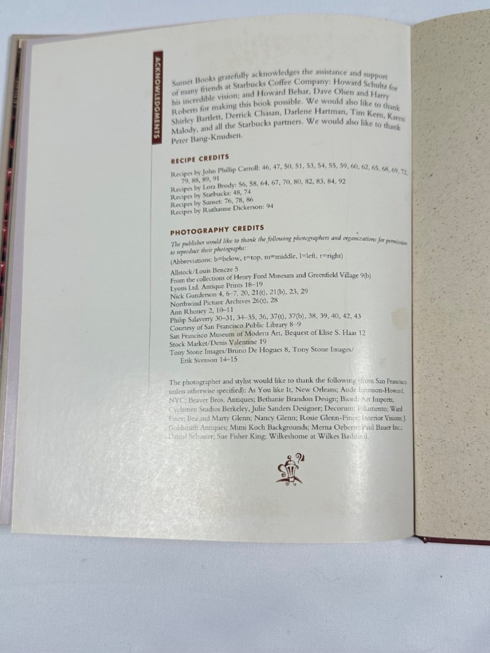 Starbucks Passion for Coffee:A Starbucks Coffee Cookbook 1994 Vintage - Picture 5 of 6